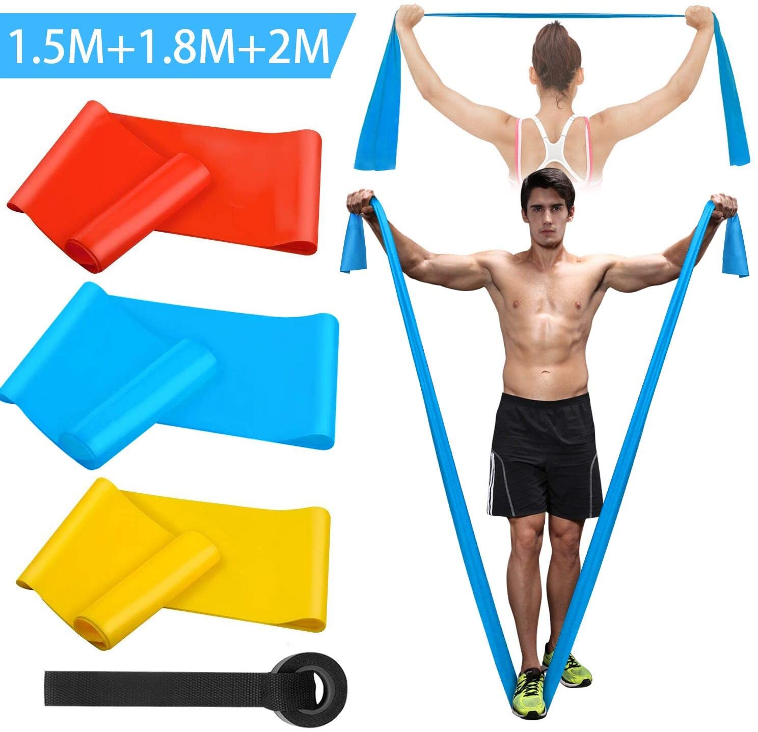 Elastic Fitness Bands 3Pcs Res - Crossfit Belt review and price
