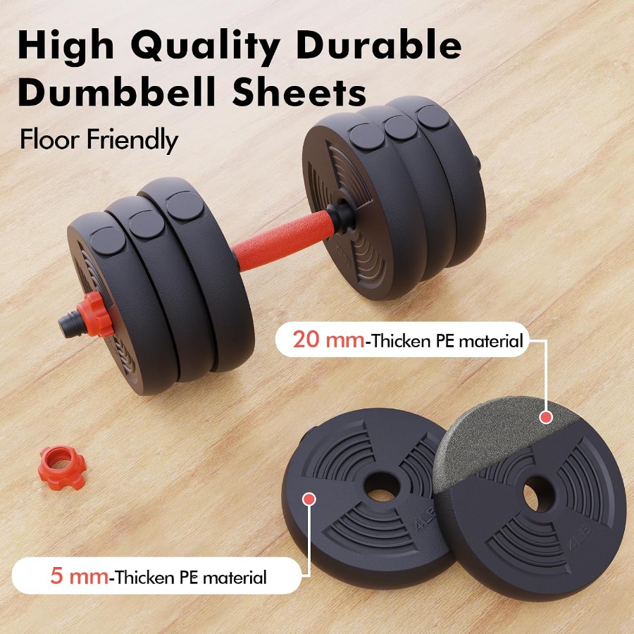 Adjustable Dumbbells Set, 60LB - Kettlebell review and price